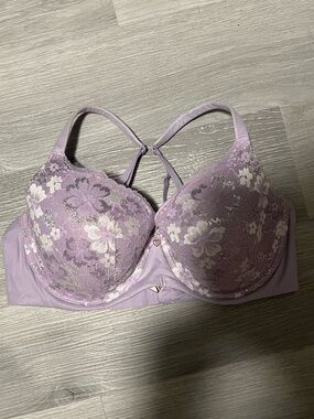 Victoria's Secret Lavender Floral Lace Push-Up Bra
